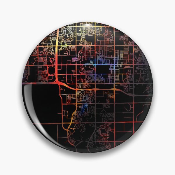 Item preview, Chandler City Street Map Dark Mode  designed and sold by map-lover.