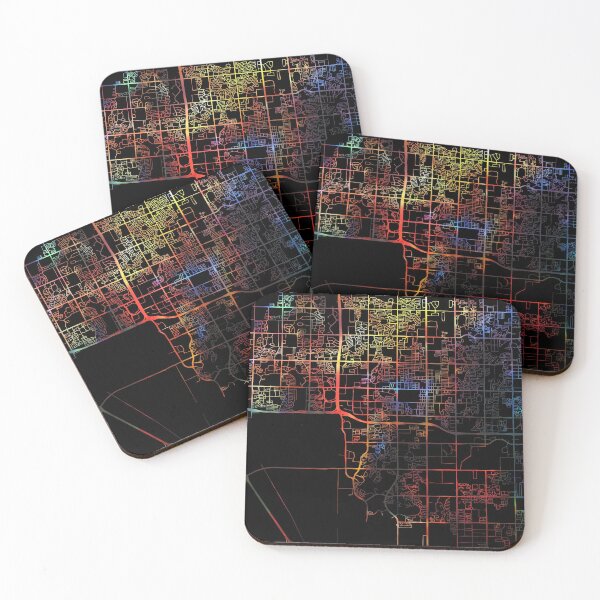 Item preview, Chandler City Street Map Dark Mode  designed and sold by map-lover.