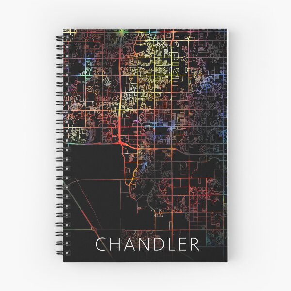 Item preview, Chandler City Street Map Dark Mode  designed and sold by map-lover.