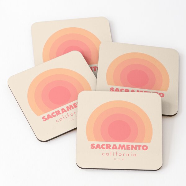 Item preview, Sacramento California USA Retro Badge Orange designed and sold by modeoftravel.