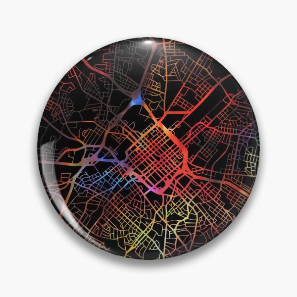 Item preview, Charlotte City Street Map Dark Mode  designed and sold by map-lover.