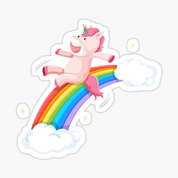 Happy Unicorn Sticker