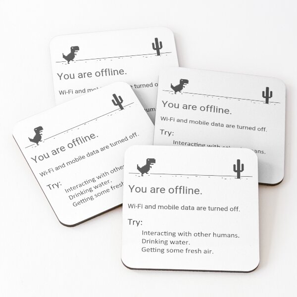 Item preview, You Are Offline Dino designed and sold by KastarSQ.