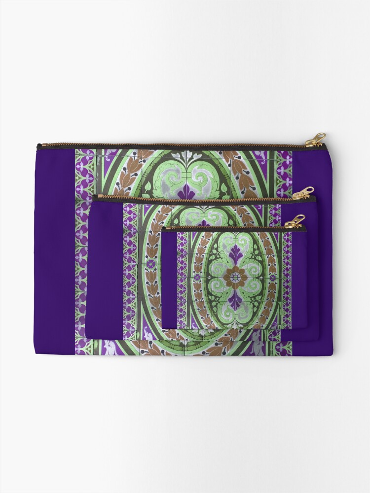 Alternate view of Mosaic Tile-Floor Tile-Tilework- "Sauced Restaurant" Zipper Pouch