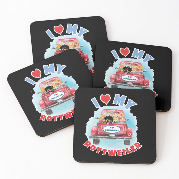 Item preview, I Love My Rottweiler in Red Truck, Love My Rottie designed and sold by K. Scott  Teeters.