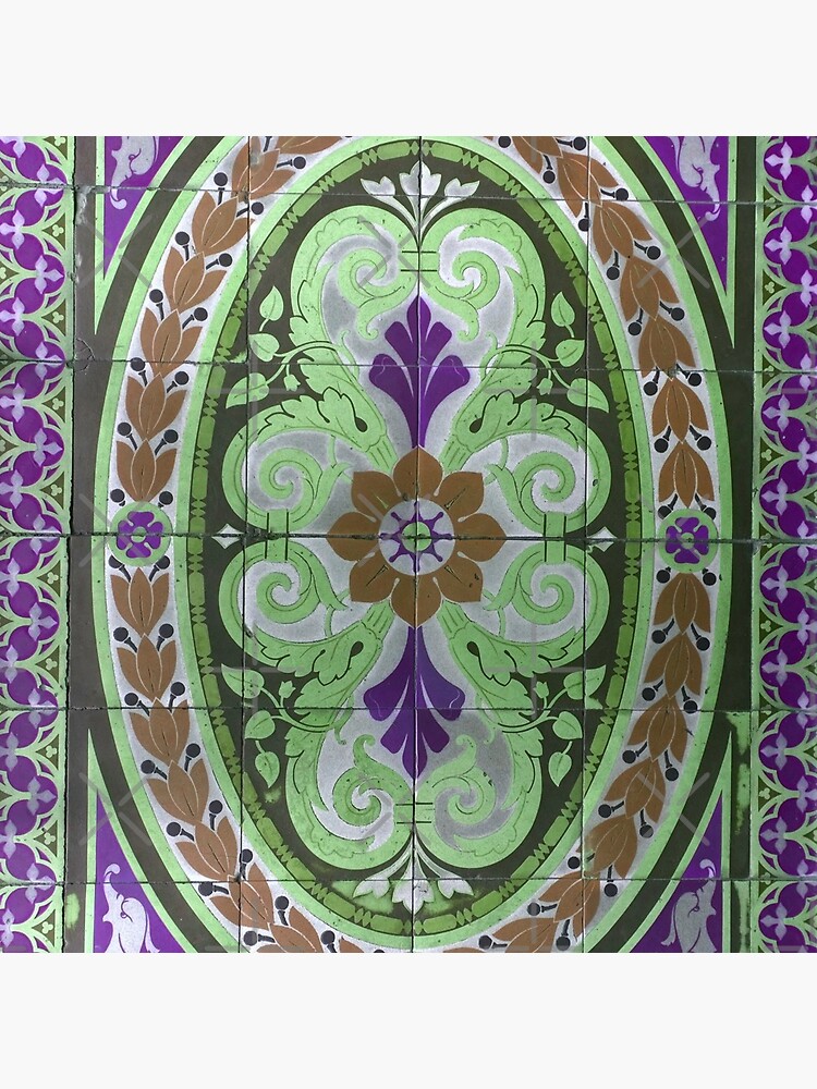 Mosaic Tile-Floor Tile-Tilework- "Sauced Restaurant" by Matlgirl