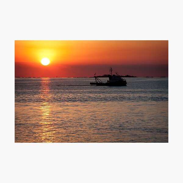 Sunset in Colonia Del Sacramento Photographic Print