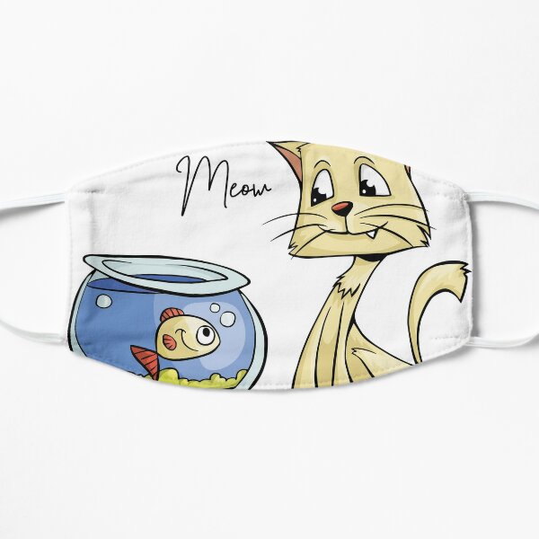 Meow Cat Lover  Flat Mask