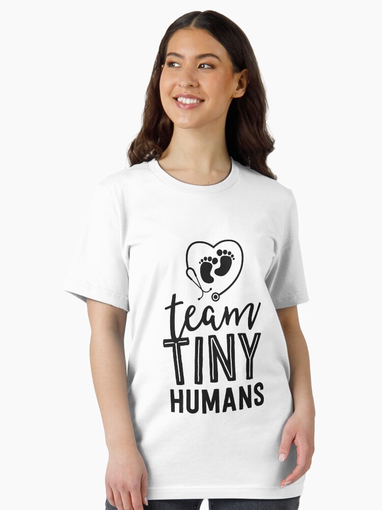 NICU Nurse Shirt Team Tiny Humans Gift Neonatal ICU Nursing Essential  T-Shirt