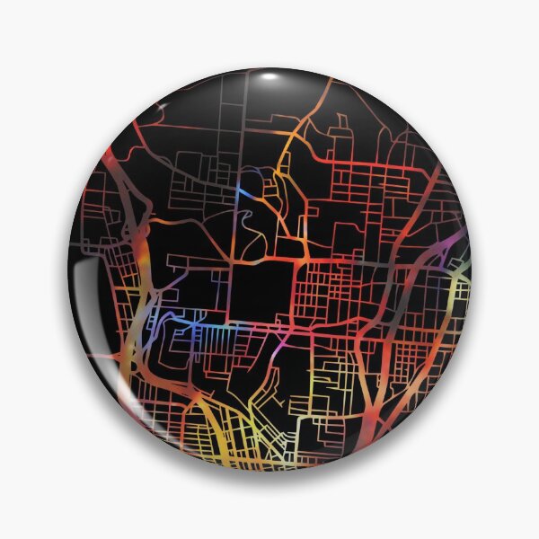 Artikelvorschau, Cincinnati City Street Map Dunkler Modus entworfen und verkauft von map-lover.