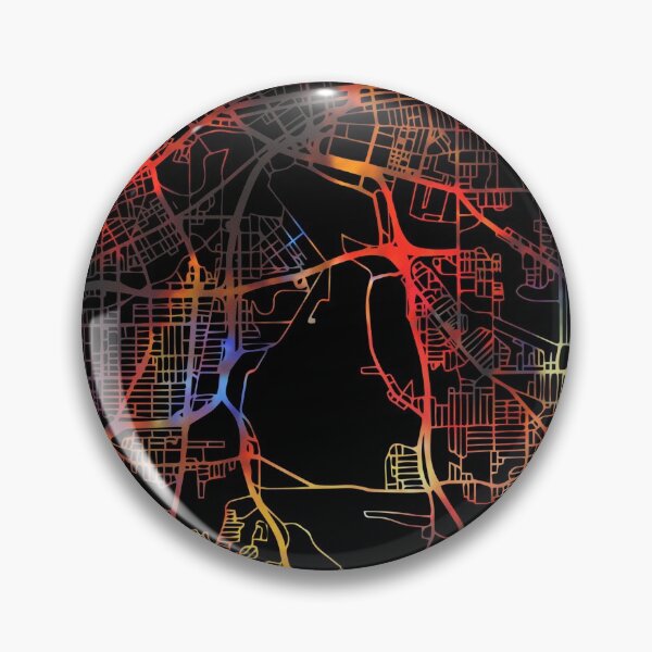 Artikelvorschau, Cleveland City Street Map Dunkler Modus entworfen und verkauft von map-lover.