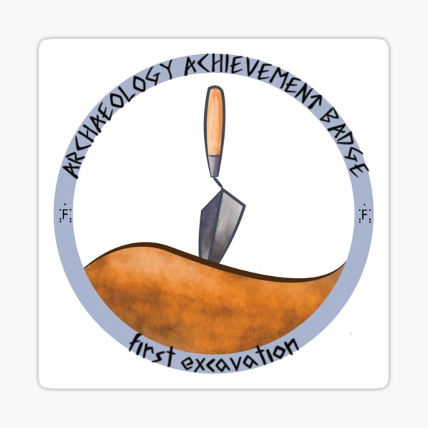 Archaeology Achievement Badge #19 Sticker