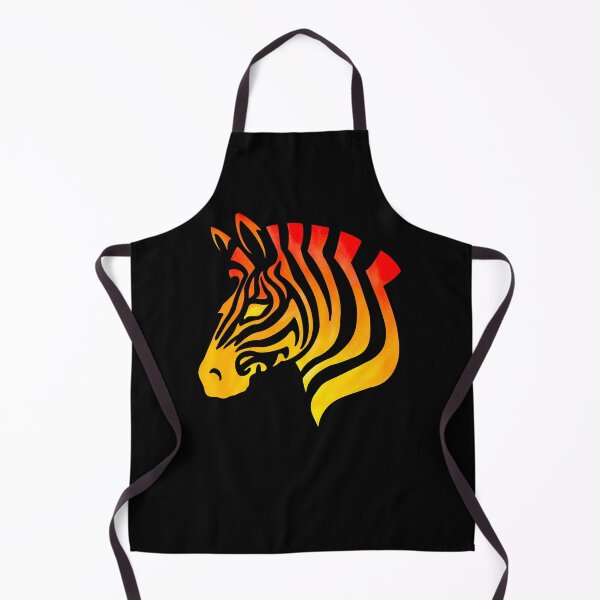 Item preview, Flaming Zebra Silhouette designed and sold by Elle Hazlett.
