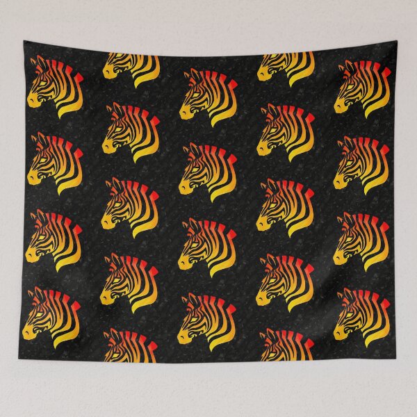 Item preview, Flaming Zebra Silhouette  designed and sold by Elle  Hazlett.