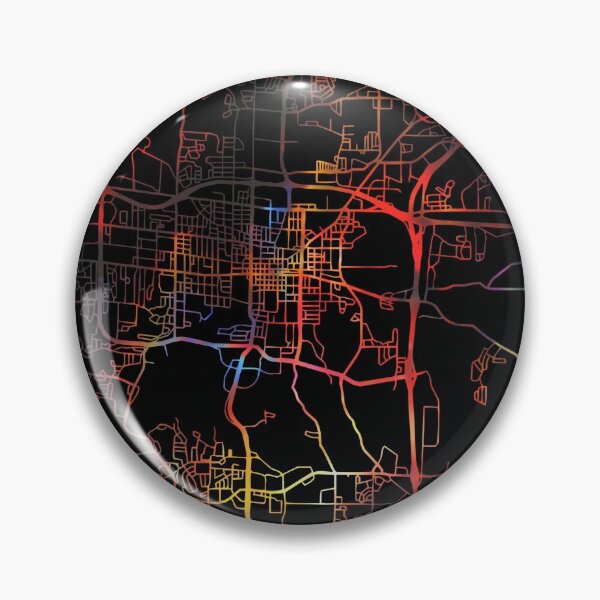 Artikelvorschau, Columbia City Street Map Dunkler Modus entworfen und verkauft von map-lover.
