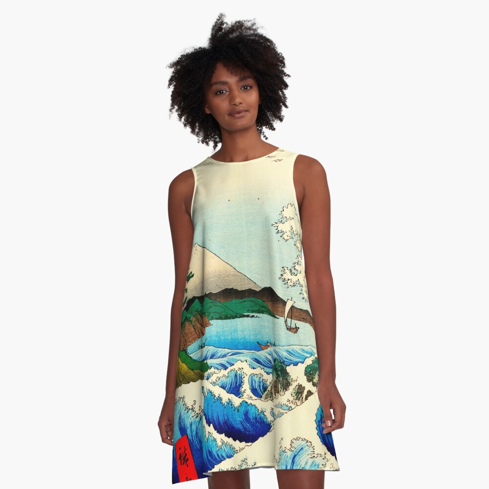 Item preview, A-Line Dress designed and sold by ukiyoeworld.