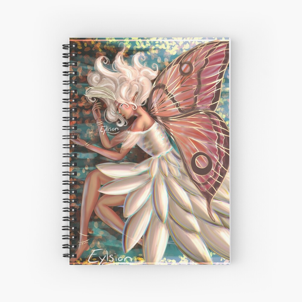 Moth Fairy Spiral Notebook
