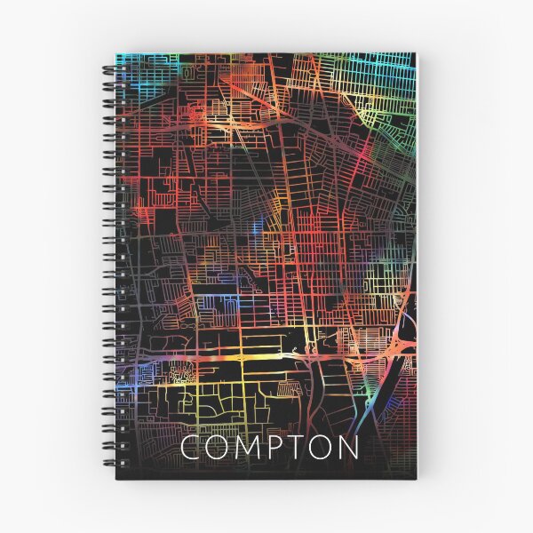 Item preview, Compton City Street Map Dark Mode designed and sold by map-lover.