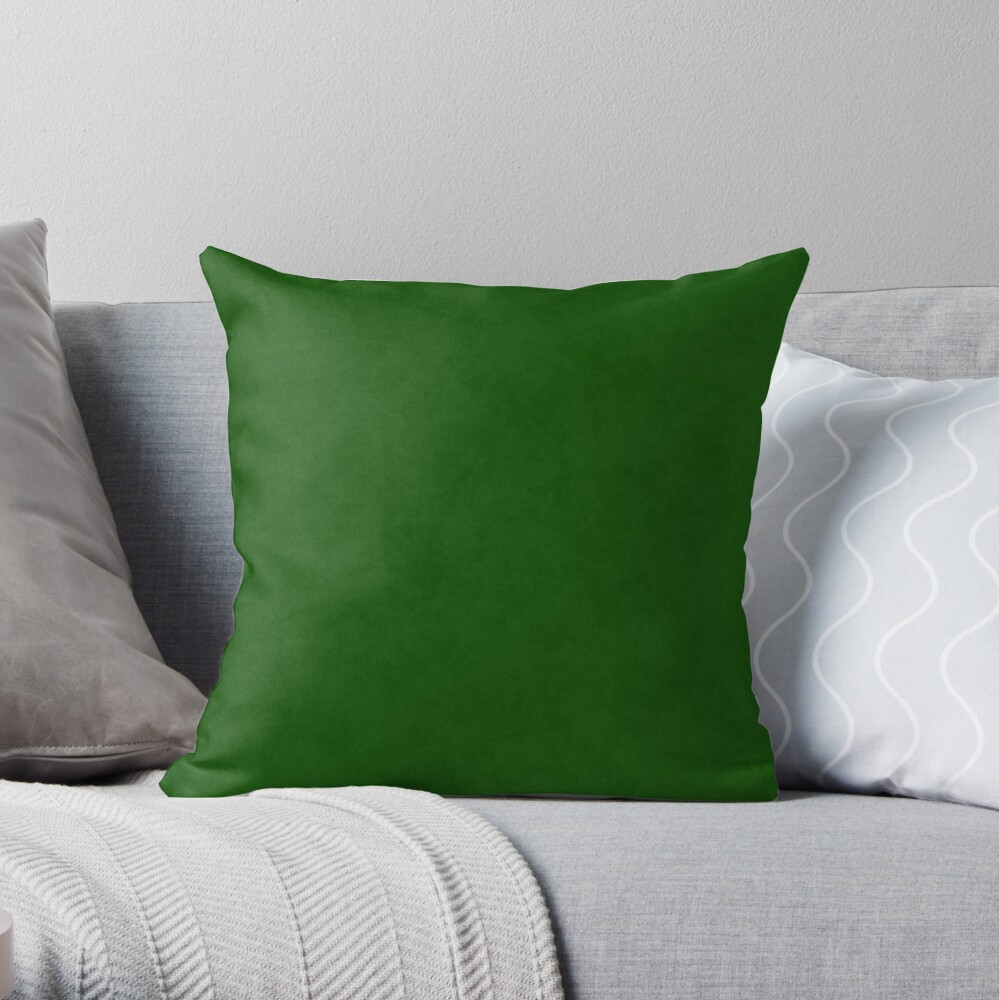 emerald green throw pillow