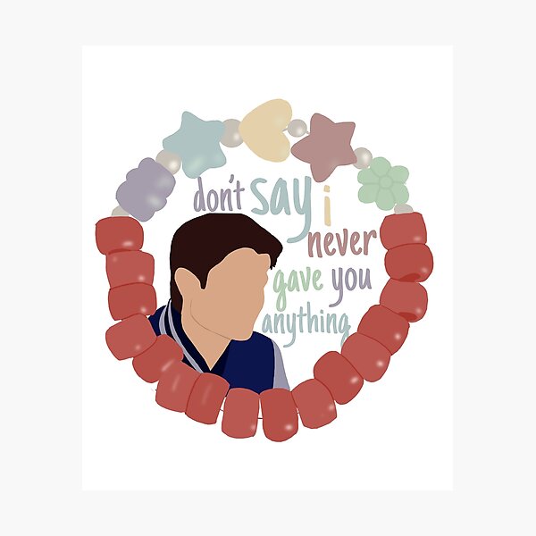 Naley - Don't Say I Never Gave You Anything - One Tree Hill Photographic Print