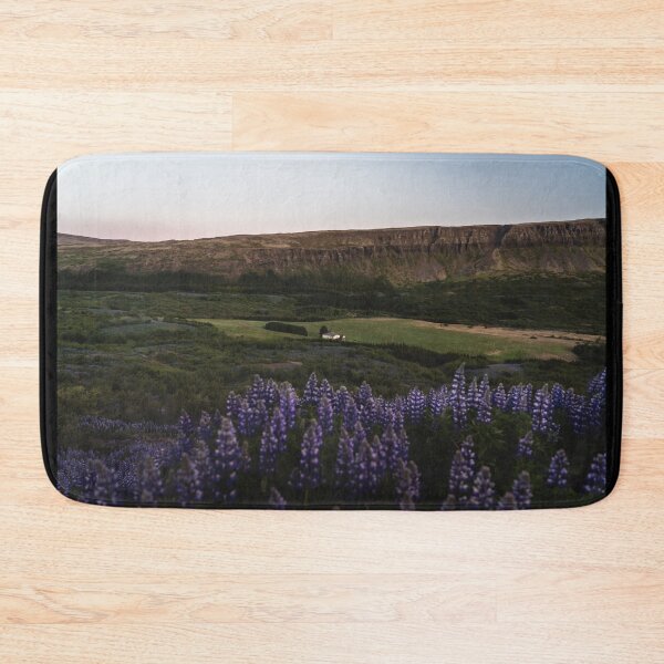 Item preview, Lupine Flowers in Blossom During Midnight Sunset in Iceland designed and sold by Danny Wanders.