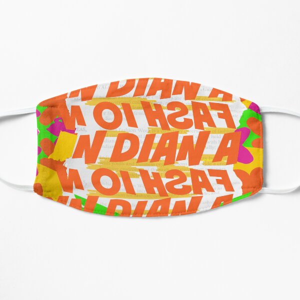 Stephen Sprouse inspired-Letter Print-Words-Day Glow Mask