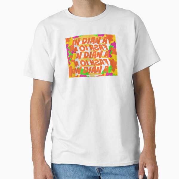 Stephen Sprouse inspired-Letter Print-Words-Day Glow Classic T-Shirt