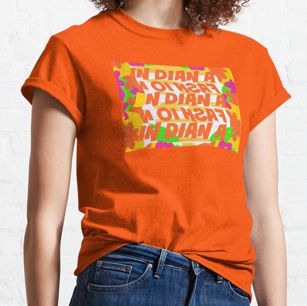 Stephen Sprouse inspired-Letter Print-Words-Day Glow Classic T-Shirt