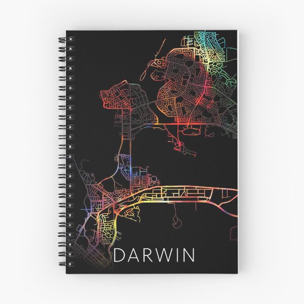 Item preview, Darwin City Street Map Dark Mode designed and sold by map-lover.