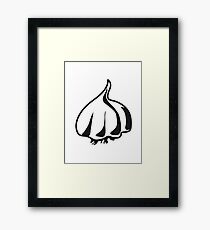 Garlic vegetables organic garden Framed Print