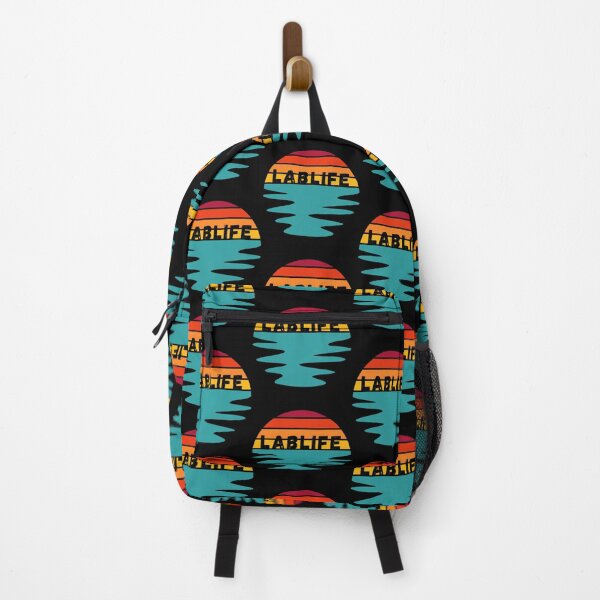 Item preview, RETRO VINTAGE SUNSET WITH WAVES LABLIFE designed and sold by Hippiesole.