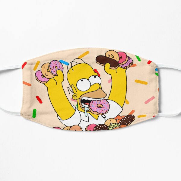 Homer's donut obsession  Flat Mask