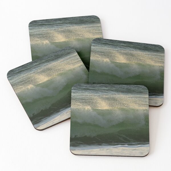 Item preview, Large Green and White Waves   designed and sold by Vero De.