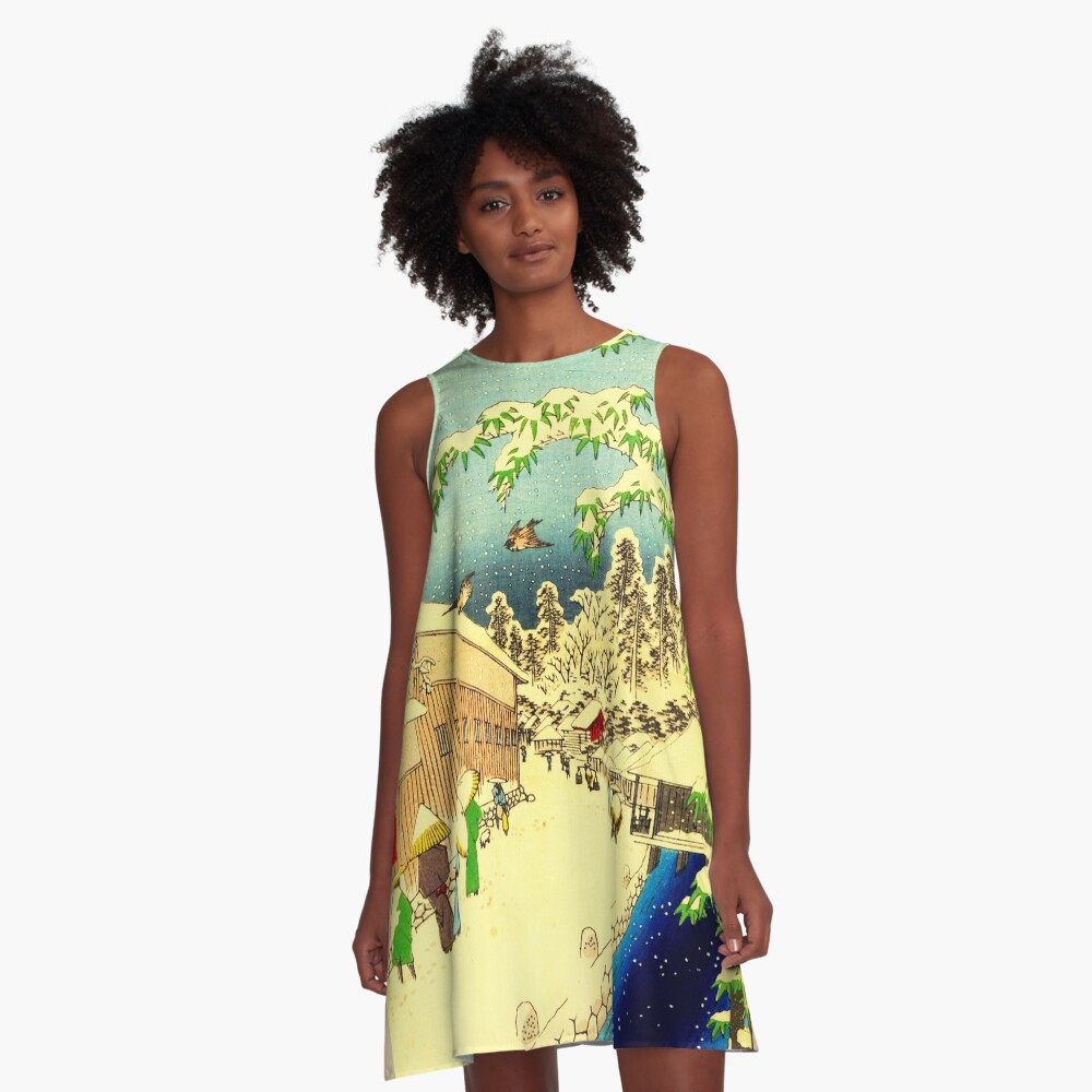 Item preview, A-Line Dress designed and sold by ukiyoeworld.