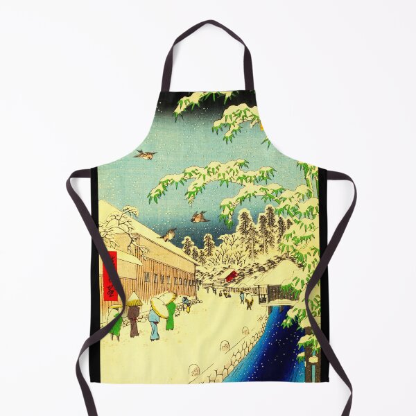 "Atagoshita yabukoji" by Ando Hiroshige Apron