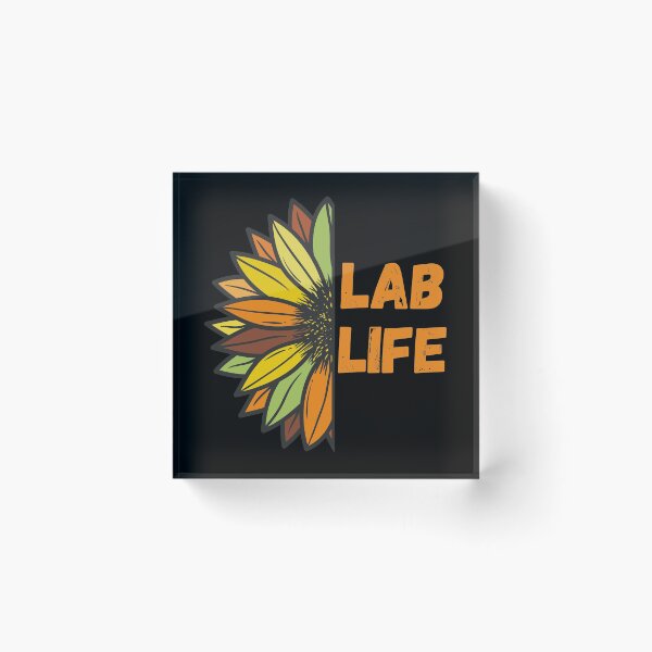 Aperçu de l'œuvre LABLIFE DE MOITIÉ DE TOURNESOL COLORÉ RÉTRO créée et vendue par Hippiesole.