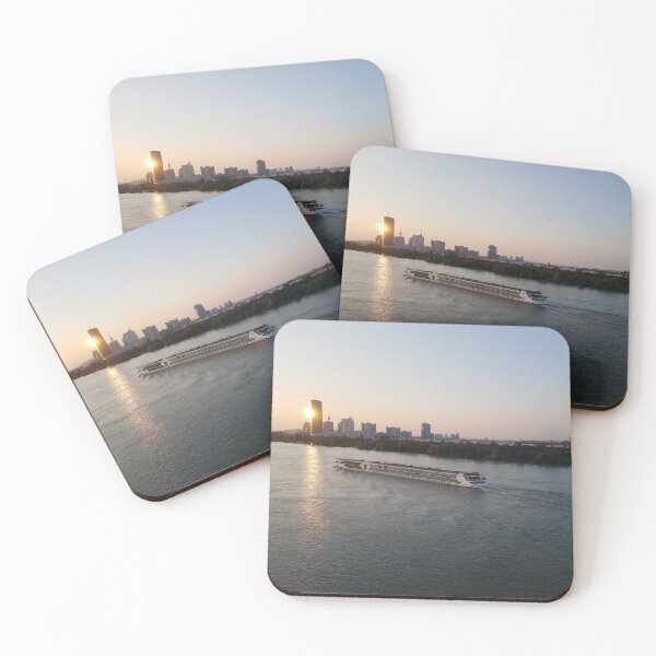 Item preview, Danube near Vienna at Sunset designed and sold by map2fritz.