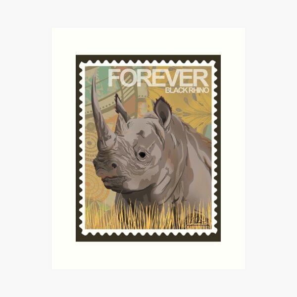 Item preview, The Black Rhino Forever designed and sold by Kayla (K) Dunham-Torres.