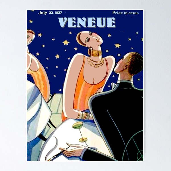 Item preview,  : Vintage Veneue 1929 Magazine Flapper Advertising Print designed and sold by posterbobs.