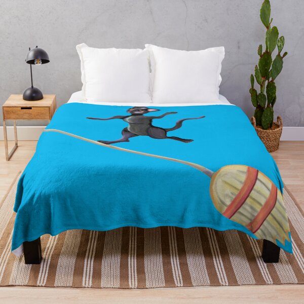 Item preview, Broom Surfing Black Cat  designed and sold by Deborah Camp.