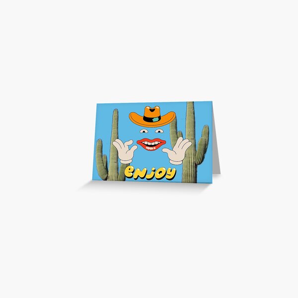 "Enjoy! small car big wheels logo" Greeting Card by chaoscat Redbubble