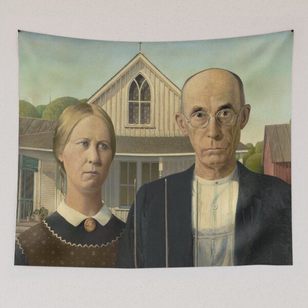 Item preview, American Gothic - Grant Wood designed and sold by themasters.