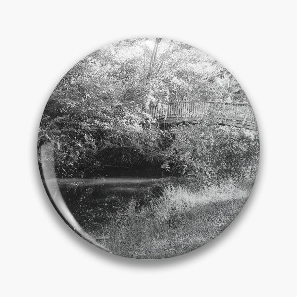 Item preview, Bridge in the Woods Black and White Photo from Michigan designed and sold by 4Craig.