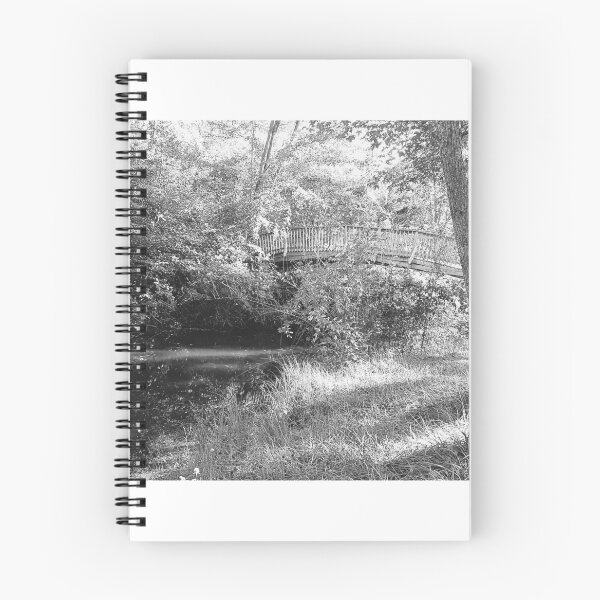 Item preview, Bridge in the Woods Black and White Photo from Michigan designed and sold by 4Craig.
