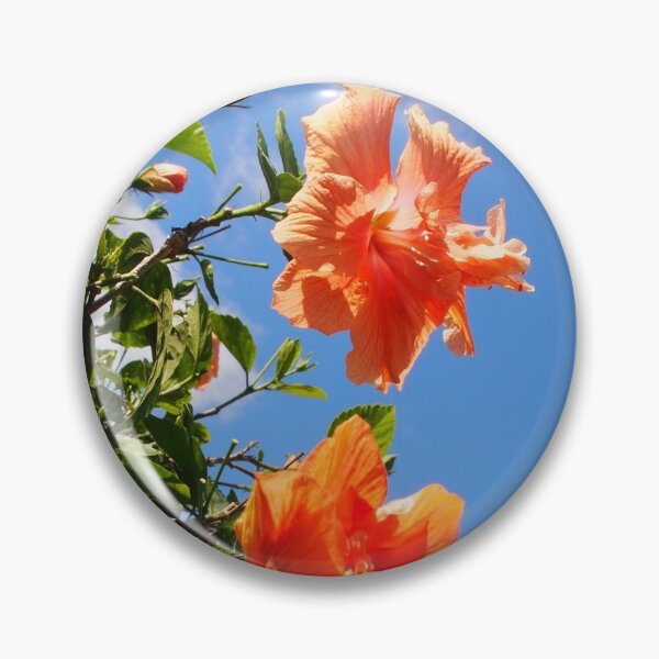 Item preview, Orange Hibiscus and Blue Sky designed and sold by KarenZuk.
