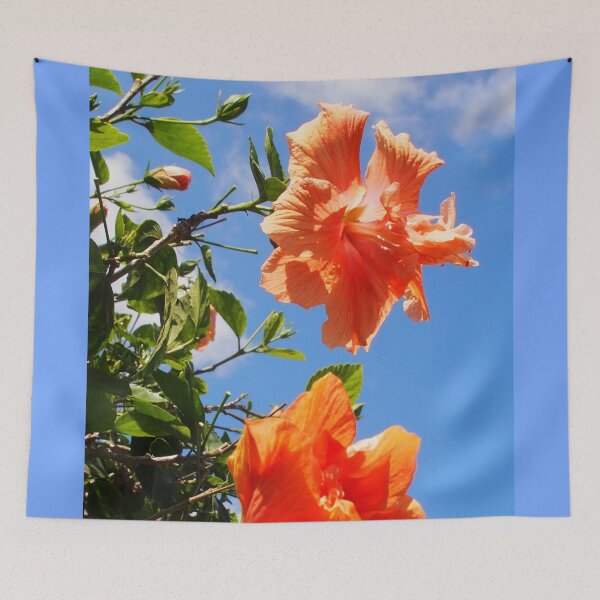 Item preview, Orange Hibiscus and Blue Sky designed and sold by KarenZuk.