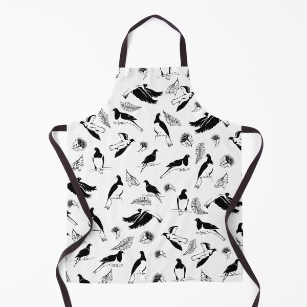 Item preview, Kereru black and white bird pattern designed and sold by ekpatterns.