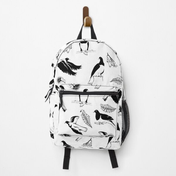 Item preview, Kereru black and white bird pattern designed and sold by ekpatterns.