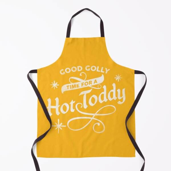 Item preview, "Good Golly, Time For A Hot Toddy!" Cute Honey & White Typography Art designed and sold by The Whiskey Ginger Design Shop.