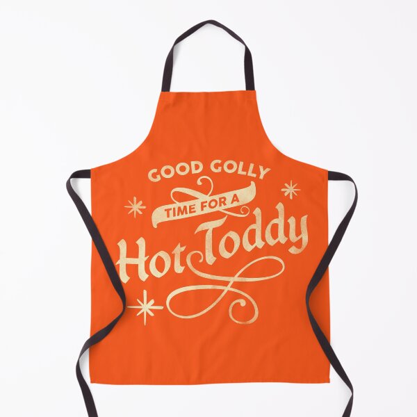Item preview, "Good Golly, Time For A Hot Toddy!" Cute Red & White Typography Art designed and sold by The Whiskey Ginger Design Shop.